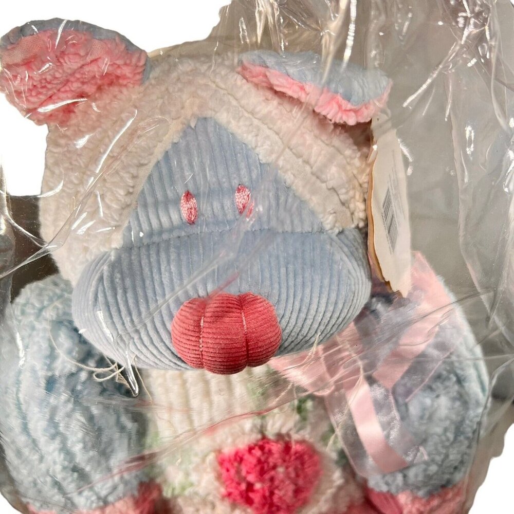 Chenille Animals Plush CAT By CWC 16” Pink Blue White Original Package with Tags - Picture 3 of 11
